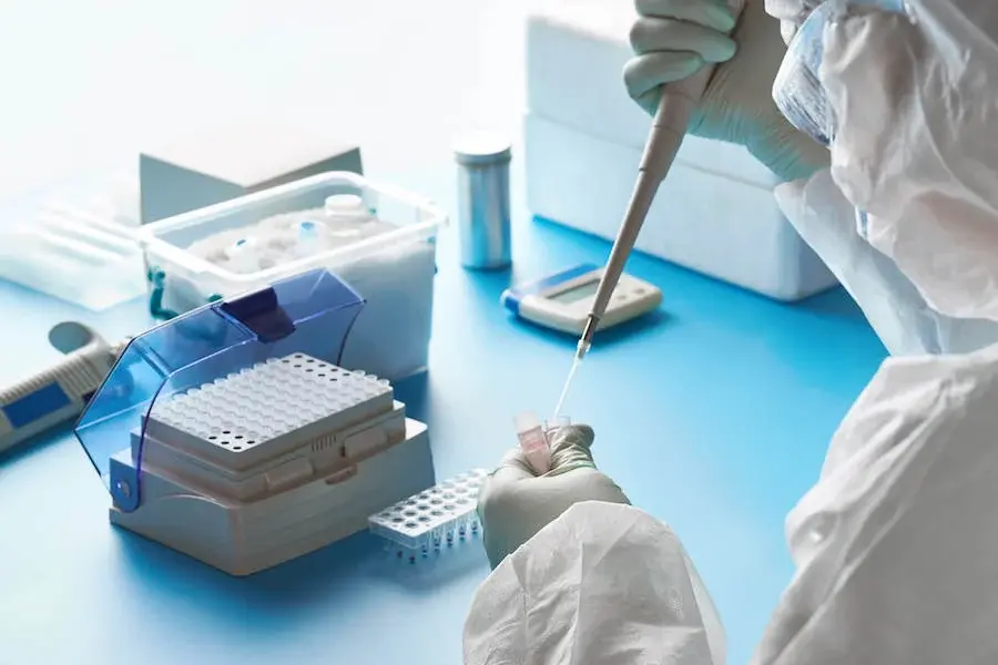 Researcher in Cleanroom